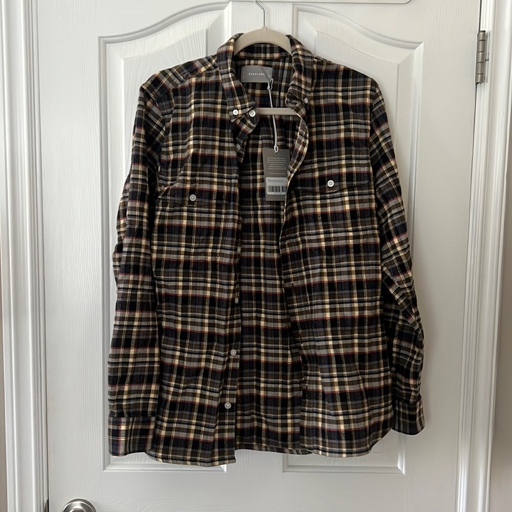 Mens Everlane Multi-color Plaid Shirt